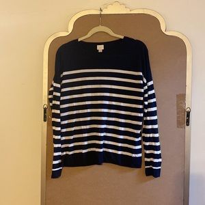 A New Day Navy/White Striped Shirt - L